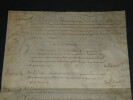 Pierre Seguier -Manuscrit sign&eacute;, paiement des officiers contresign&eacute; par eux 1661. Pierre SEGUIER