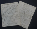 Am&eacute;d&eacute;e de BAST - MANUSCRIT AUTOGRAPHE SIGNE DEDICACE A Giacomo MEYERBEER. Am&eacute;d&eacute;e de BAST