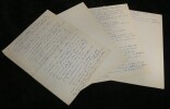 Jean ALBERT - Manuscrit autographe sign&eacute; "Histoires auvergnates" 6 pages. Jean AJALBERT