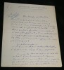 Jean ALBERT - Manuscrit autographe sign&eacute; "Histoires auvergnates" 6 pages. Jean AJALBERT