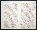 Charles DE LACRETELLE - LETTRE AUTOGRAPHE SIGN&Eacute;E DE 4 PAGES. Charles DE LACRETELLE