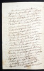Charles DE LACRETELLE - LETTRE AUTOGRAPHE SIGN&Eacute;E DE 4 PAGES. Charles DE LACRETELLE