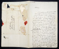Charles DE LACRETELLE - LETTRE AUTOGRAPHE SIGN&Eacute;E A Monsieur DE BOUFLERS, [1855]. Charles DE LACRETELLE