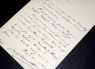 Tony ROBERT-FLEURY - LETTRE AUTOGRAPHE SIGN&Eacute;E, PR&Eacute;SENTATION DE Mr TREMBLAY 1877. Tony ROBERT-FLEURY