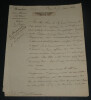 Aim&eacute; Marie Gaspard de Clermont-Tonnerre - LETTRE AUTOGRAPHE SIGN&Eacute;E, 1824, Paris. Aim&eacute; Marie Gaspard de Clermont-Tonnerre