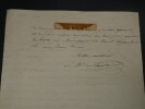 Aim&eacute; Marie Gaspard de Clermont-Tonnerre - LETTRE AUTOGRAPHE SIGN&Eacute;E, 1824, Paris. Aim&eacute; Marie Gaspard de Clermont-Tonnerre