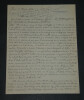 G&eacute;n&eacute;ral Duval - LETTRE AUTOGRAPHE SIGN&Eacute;E &Agrave; Andr&eacute; CHAUMEIX GUERRE 14/18 - 1932. G&eacute;n&eacute;ral DUVAL