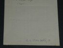 Giovanni Lavezzari - Page avec lignes de texte autographes sign&eacute;es 1871. Giovanni LAVEZZARI