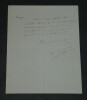 Alexandre ARNOUX - LETTRE AUTOGRAPHE SIGN&Eacute;E &Agrave; Pierre LHOSTE "Mauvaise &eacute;criture". Alexandre ARNOUX