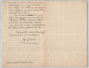 Georges Barral - LETTRE AUTOGRAPHE SIGN&Eacute;E &Agrave; Georges Montorgueil 1897 Bruxelles. Georges BARRAL