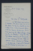 Joseph UZANNE - LETTRE AUTOGRAPHE SIGN&Eacute;E A Georges MONTORGUEIL, 1929. Joseph UZANNE