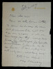 Max MAUREY - LETTRE AUTOGRAPHE SIGN&Eacute;E &Agrave; Andr&eacute; SERPH. Max MAUREY