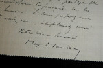 Max MAUREY - LETTRE AUTOGRAPHE SIGN&Eacute;E &Agrave; Andr&eacute; SERPH. Max MAUREY