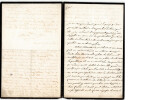 Ad&egrave;le-Rosalie COLLART-DUTILLEUL - peintre - Longue lettre autographe sign&eacute;e 3 p. Ad&egrave;le-Rosalie COLLART-DUTILLEUL