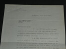 Ricardo Herrera - Lettre dactylographi&eacute;e sign&eacute;e &agrave; Armand Godoy - Foch - 1929. Ricardo HERRERA