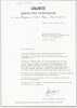 Anne J. Bodet - Lettre dactylographi&eacute;e sign&eacute;e &agrave; Pierre L&eacute;vy - Galart&eacute; - 1985. Anne J. BODET