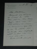 Le G&eacute;n&eacute;ral Weygand - Lettre autographe sign&eacute;e &agrave; Armand Godoy - Foch - 1929. Maxime WEYGAND