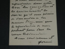 Jean-Louis Forain - Lettre autographe sign&eacute;e &agrave; &Eacute;. Bayard &agrave; propos de son ouvrage. Jean-Louis FORAIN