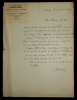 Andr&eacute; G&Eacute;RARDIN - LETTRE AUTOGRAPHE SIGN&Eacute;E, 1922. Andr&eacute; G&Eacute;RARDIN