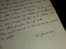 Andr&eacute; G&Eacute;RARDIN - LETTRE AUTOGRAPHE SIGN&Eacute;E, 1922. Andr&eacute; G&Eacute;RARDIN