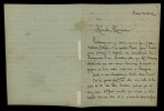 Gilles DE SAINT-GERMAIN, Com&eacute;dien - LETTRE AUTOGRAPHE SIGN&Eacute;E. Gilles DE SAINT-GERMAIN