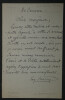 Eug&egrave;ne SAUZAY - Lettre Autographe Sign&eacute;e "mauvaise sant&eacute;". Eug&egrave;ne SAUZAY