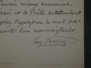 Eug&egrave;ne SAUZAY - Lettre Autographe Sign&eacute;e "mauvaise sant&eacute;". Eug&egrave;ne SAUZAY