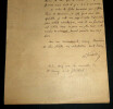 Andr&eacute; G&Eacute;RARDIN, Math&eacute;maticien - LETTRE AUTOGRAPHE SIGN&Eacute;E, 1908. Andr&eacute; G&Eacute;RARDIN