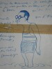 SENNEP Jean DESSIN ORIGINAL SUR LETTRE AUTOGRAPHE SIGNEE, AUTOPORTRAIT, PARIS. Jean SENNEP