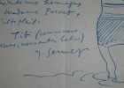 SENNEP Jean DESSIN ORIGINAL SUR LETTRE AUTOGRAPHE SIGNEE, AUTOPORTRAIT, PARIS. Jean SENNEP