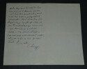 Carl STUMPF - LETTRE AUTOGRAPHE SIGN&Eacute;E DE F&Eacute;LICITATIONS, 1928. Carl STUMPF