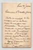 Charles-Louis de Saulces de Freycinet - Lettre autographe sign&eacute;e. Charles-Louis de Saulces de Freycinet