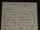 Henri LACOMBE, LETTRE autographe sign&eacute;e 1890 Loiret. Henri LACOMBE
