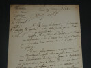 Guy Victor Duperr&eacute; LETTRE AUTOGRAPHE SIGN&Eacute;E Contravention &agrave; l'acte de navigation. Guy Victor DUPERR&Eacute;