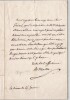 Claude Ambroise R&eacute;gnier - Avocat - LETTRE AUTOGRAPHE SIGN&Eacute;E. Claude Ambroise R&Eacute;GNIER