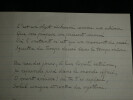 Marie Aim&eacute;e de KERMORVAN &Eacute;crivaine - POEME AUTOGRAPHE - 1 page. Marie-Aim&eacute;e de KERMORVAN
