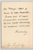 John Wodehouse 1er comte de Kimberley - Lettre autographe sign&eacute;e. John WODEHOUSE