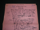 Jean-Jacques GAUTIER - MANUSCRIT AUTOGRAPHE SIGN&Eacute; "MURAD III DE HABIB BOULARES". Jean-Jacques GAUTIER