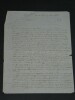 Antoine M&Eacute;TRAL - LETTRE AUTOGRAPHE SIGN&Eacute;E Chamb&eacute;ry, 17 avril 1838. Antoine M&Eacute;TRAL