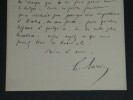 Gustave Boissi&egrave;re LETTRE AUTOGRAPHE SIGN&Eacute;E. Une loi qui Bouleverse l'universit&eacute;. Gustave BOISSI&Egrave;RE