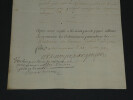 M.-P. de Voyer de Paulmy d'Argenson - Pi&egrave;ce en partie autographe sign&eacute;e - 1749. Marc Pierre de Voyer de Paulmy d'Argenson