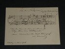 August Brunetti-Pisano - Double port&eacute;e musicale autographe sign&eacute;e - 1918. August BRUNETTI-PISANO