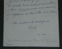 Alfred ROLL - LETTRE AUTOGRAPHE SIGN&Eacute;E. Alfred ROLL