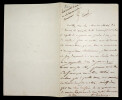 Fromental HAL&Eacute;VY, Compositeur - LETTRE AUTOGRAPHE SIGN&Eacute;E D'EXCUSES. Fromental HAL&Eacute;VY