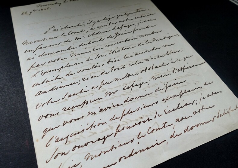 DE NOAILLES Paul (duc) - LETTRE AUTOGRAPHE SIGN&Eacute;E, LETTRE AU COMTE, 1845. Paul de NOAILLES