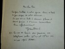 Roland-Manuel TAPUSCRIT ANNOTE & LETTRE AUTOGRAPHE SIGN&Eacute;E PLAISIR DE LA MUSIQUE. Roland-Manuel