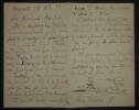 FLEGIER  Ange - LETTRE AUTOGRAPHE SIGN&Eacute;E &Agrave; Henri HEUGEL, MARSEILLE 1888. Ange FLEGIER