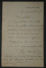 Eug&egrave;ne SAUZAY - Lettre Autographe Sign&eacute;e, 1898, Votre charmante po&eacute;sie. Eug&egrave;ne SAUZAY