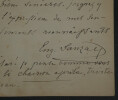 Eug&egrave;ne SAUZAY - Lettre Autographe Sign&eacute;e, 1898, Votre charmante po&eacute;sie. Eug&egrave;ne SAUZAY