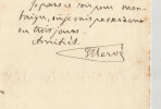 &Eacute;douard Herv&eacute; Lettre autographe sign&eacute;e Influence des &Eacute;lections l&eacute;gislatives 1889. &Eacute;douard HERV&Eacute;
